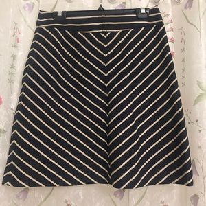 The Limited Striped A-line skirt